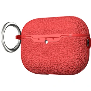 Apple Airpods Pro 3 ile Uyumlu Kılıf Deri Desen Tasarım Silikon Koruyucu