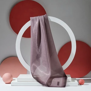 Çizgili Kehribar Eşarp