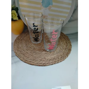 Md Water Bardak 570 ml 2'li Set -Pembe & Siyah