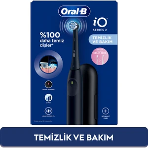 iO 2 Şarjlı Diş Fırçası - Siyah, Seyahat Kabı ile
