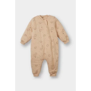 Erkek Bebek 2,5 Tog Elyaf Süt Baskılı Penye Tulum