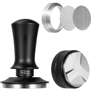 Quartz Realm 58 mm Porta Filtresi Için Espresso Kurcalama Seti, Kahve Kurcalama Ayarlanabilir Kahve Distribütörü ve Kurcalama Dozlama Diski Süzgeç (Yurt Dışından)