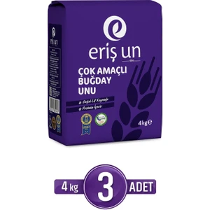 Eriş Un 4 kg 3'lü Çok Amaçlı Buğday Unu