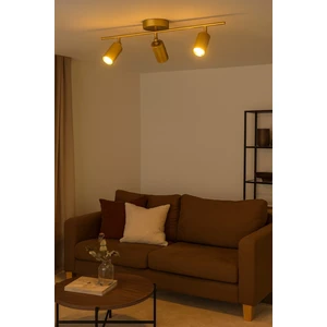 Spoti 3'lü Eskitme Renk (Gün Işığı) Modern Tasarım Salon - Mutfak - Banyo Spot Ledli Sıralı Avize