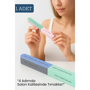 TransForMacion 7 Yüzeyli Tırnak Törpü ve Parlatma Blok Sünger Renkli, Ergonomik ve Profesyonel Manikür İçin 717828