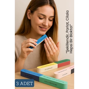 7 Yüzeyli Tırnak Törpü ve Parlatma Süngeri  3 Adet 718790