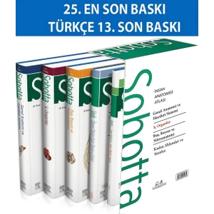 Sobotta İnsan Anatomisi Atlası Seti 4 Cilt (13. En Son Türkçe Baskı)  -  Prof. Dr. S. Tuna Karahan