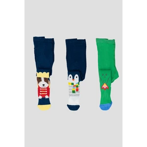 Defne Baby 3’lü Hayvan Desenli Pamuklu Erkek Bebek ve Çocuk Külotlu Çorap