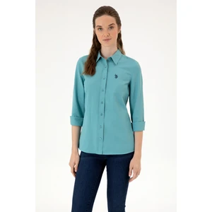 U.s. Polo Assn. Kadın Koyu Mint Gömlek Basic 50316711-VR152