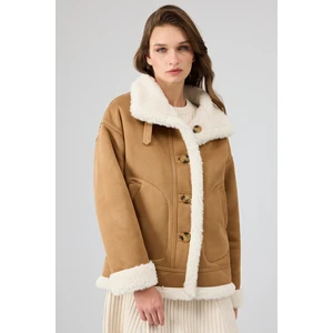 Oslo Kadın Camel Çift Taraflı Teddy Mont 25WGP5320FF