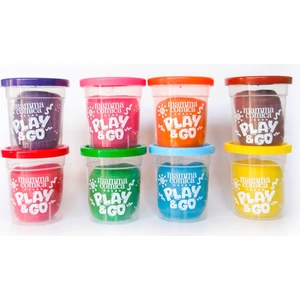 MammaComica Dough Play & Go 8 Li Doğal Oyun Hamuru Seti (8 Renk x 75 Gr)