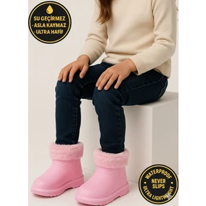 Çocuk Kışlık Kar Yağmur Botu– Su Geçirmez, Peluş Astarlı, Eva  W10290-225 Tokio Borreguito Modeli