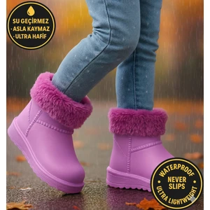 Çocuk Kışlık Kar Yağmur Botu– Su Geçirmez, Peluş Astarlı, Eva  W10290-225 Tokio Borreguito Modeli