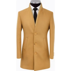 Plus Scorpion Erkek Uzun Kaşe Kaban – Italyan Kesim Slim Fit Şık Model