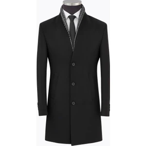 Plus Scorpion Erkek Uzun Kaşe Kaban – Italyan Kesim Slim Fit Şık Model