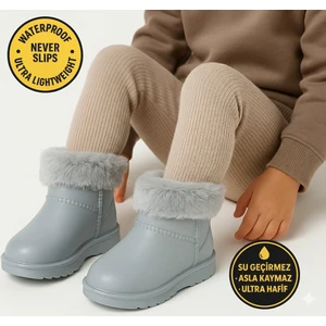 Çocuk Kışlık Kar Yağmur Botu– Su Geçirmez, Peluş Astarlı, Eva  W10290-225 Tokio Borreguito Modeli