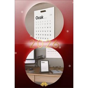 Munu Note 2026 MunuCal XL Duvar Takvimi + MunuCal S Masa Takvimi - Takvim Seti