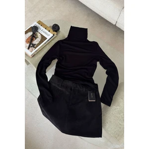 Balıkçı Yaka Premium Orj Kazak- Siyah