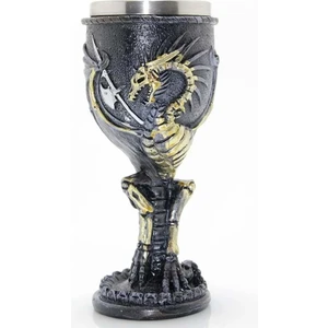 Ejderha Tasarımlı Paslanmaz Çelik Kadeh Bardak