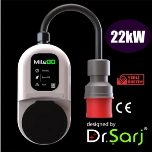MileGO 22kw Şarj İstasyonu - Taşınabilir Yüksek Kaliteli Üstün Performanslı AC Elektrikli Araç Şarj Cihazı