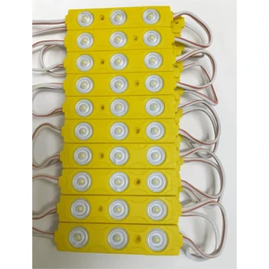 10 Adet 1.5 Watt Amber Modül LED 2835 Mercekli 12 Volt