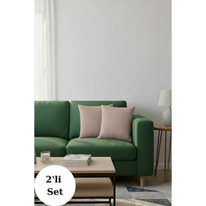 Miracolo Home Kahverengi  Pamuklu Dekoratif Kırlent Kılıfı 43X43 2 Adet