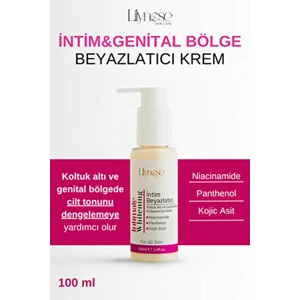 Intim Krem Koltuk Altı ve Genital Bölge Beyazlatıcı 100 ml Niacinamide ve Panthenol İçerir