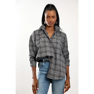 Gri Ekoseli Oduncu Gömlek