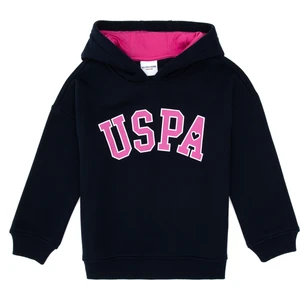 U.S. Polo Assn. Kız Çocuk Lacivert Şardonlu Kapüşonlu Sweatshirt 50317890-VR033