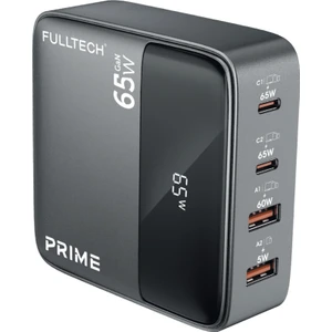 Hızlı Şarj Cihazı, 65W Gan Hızlı Şarj Adaptörü, Güç Şeridi, 2x Type-C Girişi, 2x USB Girişi, Tam Zamanlı  4 Bağlantı Noktası, Şarj Koruması, Akım Koruması, Yüksek Verimlilik (1.5 Metre)