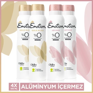 Gold Bliss & Joyous Kadın Deodorant 4x150 Ml