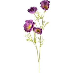 Yapay Çiçek Gelincik Mor 70 Cm.