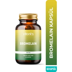 Vitanil's Nutrition Bromelain 60 Bitkisel Kapsül - 2400 GDU
