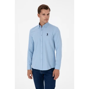 U.s. Polo Assn. Erkek Açık Mavi Gömlek Desenli 50317249-VR003