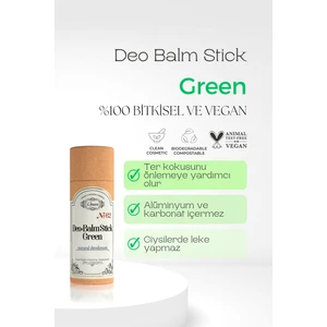 Deo Balm Stick Green | Doğal Koltuk Altı Deodorant Roll On Vegan | Unisex 60 ml