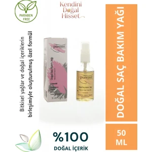 Purezer Natural Doğal Saç Bakım Yağı 50 ml
