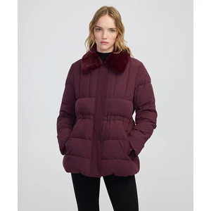 Suni Kürk Yakalı Kapitone Mont IW6250012072035