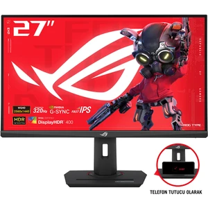 Rog Strıx XG27ACMS 27 Gamıng Fast IPS Freesync ve G-Sync Uyumlu Hdr, 2k 2560X1440 0.3ms 320HZ 350CD Dp HDMI Usb-C Vesa 3yıl Elmb, Hdr, Pivot, Usb-C PD15W Monitör