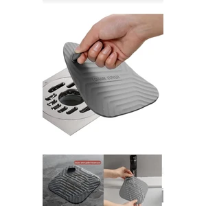 Kare Kötü Koku Önleyici Silikon Mat Banyo Mutfak Lavabo Balkon Gider Tıpası Kapağı