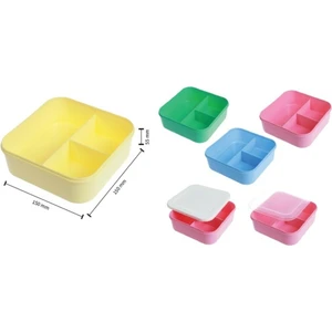 Saklama Kabı Kare 3 Bölmeli