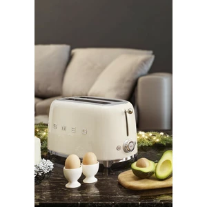 Smeg Krem 2x4 Ekmek Kızartma TSF02CREU
