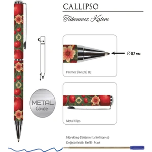 Victoria's Journals Callipso 0.7 mm Mavi Tükenmez Kalem