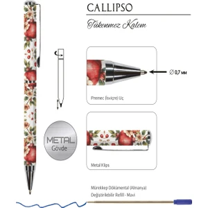 Victoria's Journals Callipso 0.7 mm Mavi Tükenmez Kalem