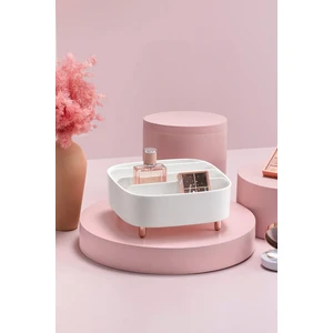Fesya Home Bella 4 Bölmeli Makyaj Organizeri Lüks Takı Organizeri - Beyaz