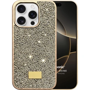 Apple iPhone 15 Pro Max Kılıf Cosmic Shine Gold