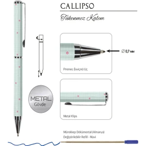 Victoria's Journals Callipso 0.7 mm Mavi Tükenmez Kalem