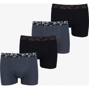 Koza İç Giyim Erkek 4'lü Pamuklu Likralı Boxer