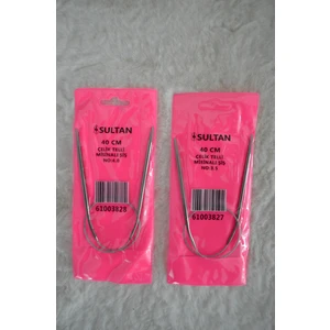 Çelik Telli Misinalı Şiş Seti – 3,5 No ve 4 No (40CM)