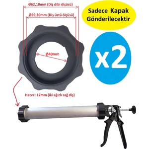 Poyraz Bioplast Sosis Silikon Tabancası Ön Kapak - 2 Adet