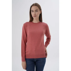 Trist Star Kadın  %100 Organik Pamuk Bisiklet Yaka Triko Kazak TRIST-6101